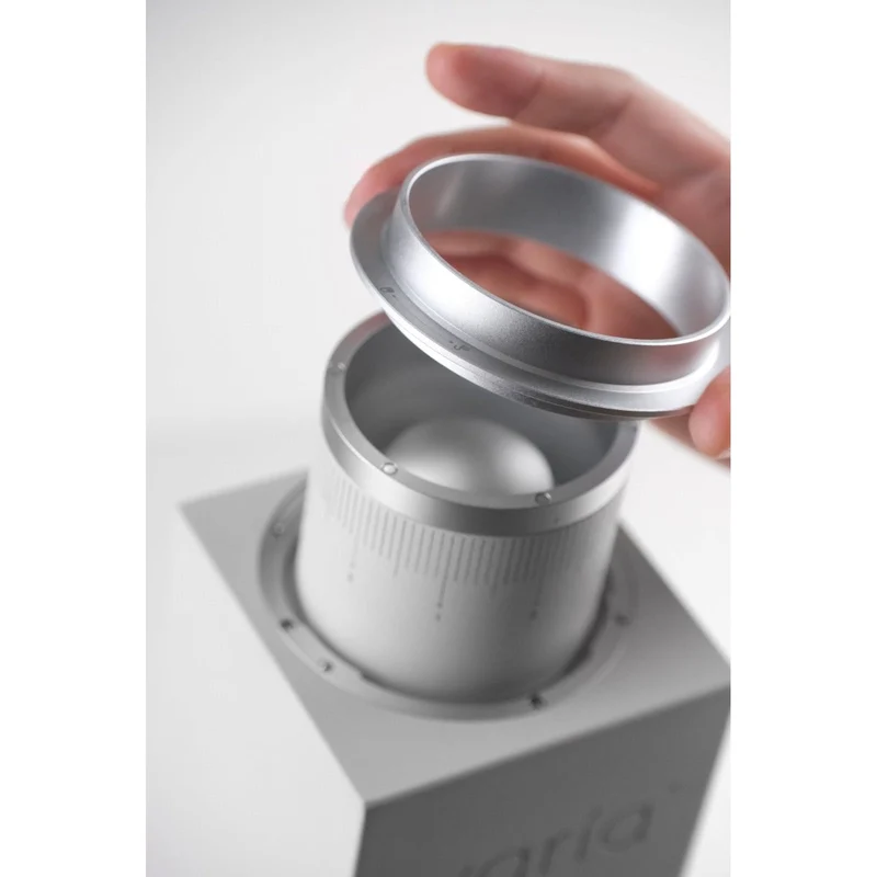 Varia VS4 – Single-Dose-Kaffeemühle mit 53-mm-Kegelmahlwerk, Silber
