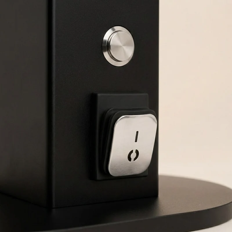ROASTLY DF83V Red Ti – Single Dose Mühle mit variabler Drehzahl, Schwarz