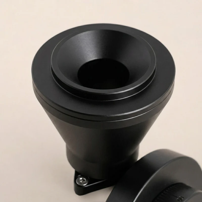 ROASTLY DF83V Red Ti – Single Dose Mühle mit variabler Drehzahl, Schwarz