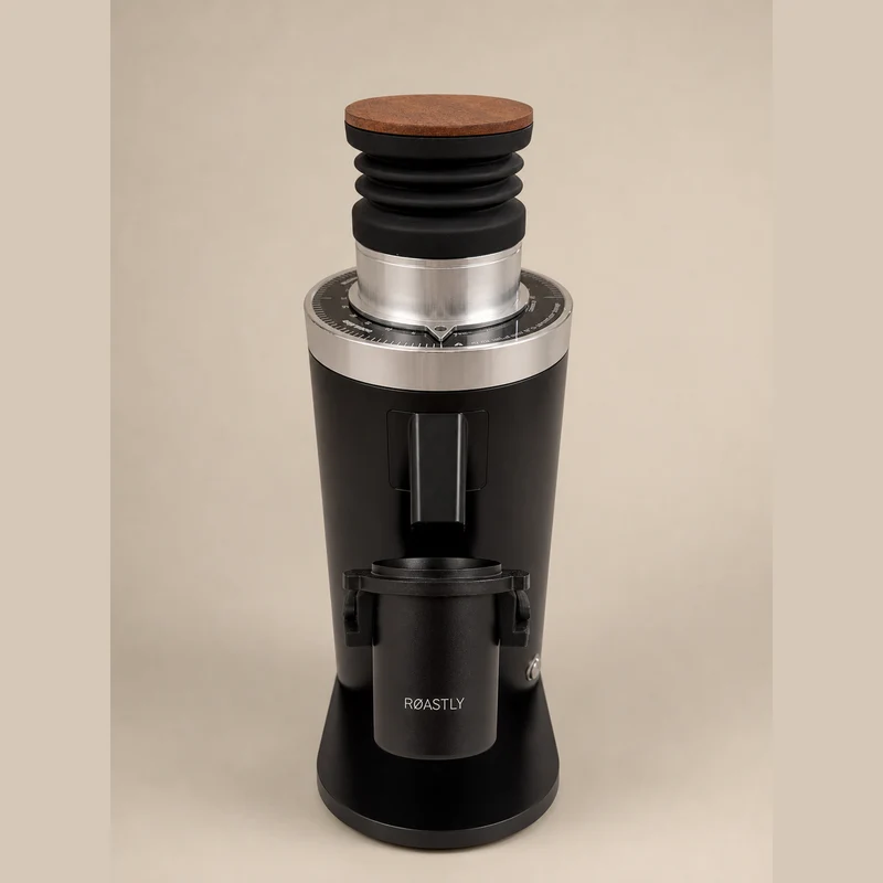 ROASTLY DF64 Red Ti Gen 2 V2.7 – Single Dose Mühle, Schwarz