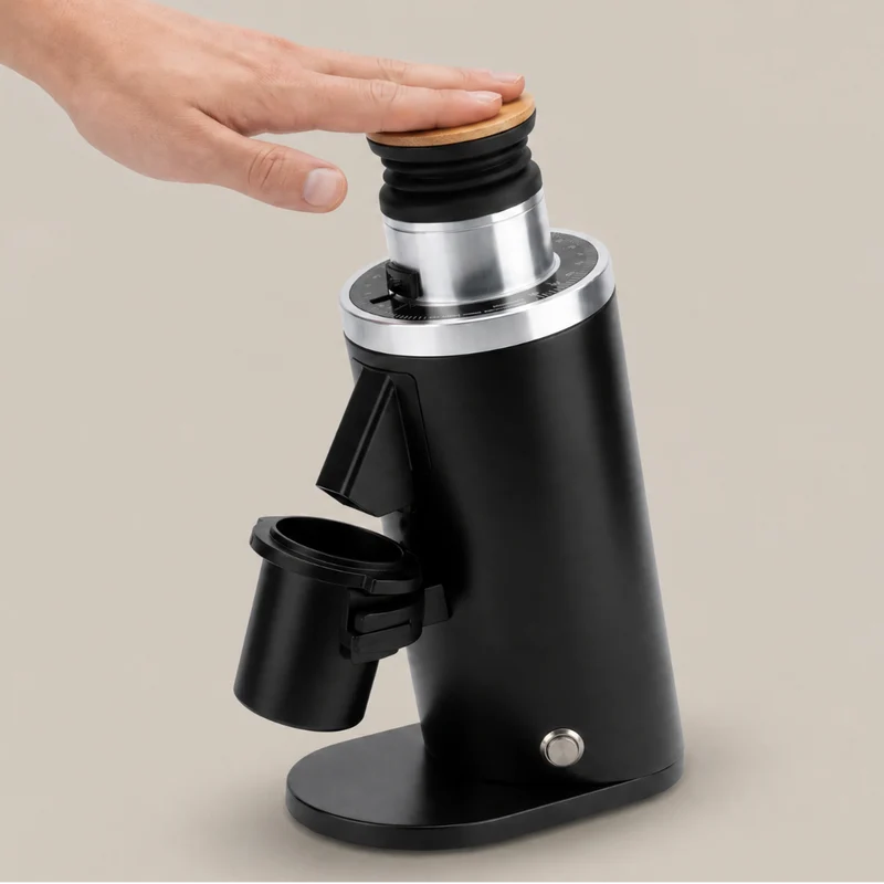 ROASTLY DF64 Red Ti Gen 2 V2.7 – Single Dose Mühle, Schwarz