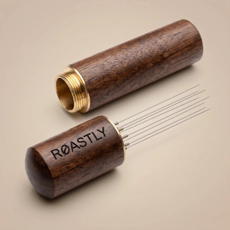 ROASTLY DF64 Red Ti Gen 2 V2.7 – Single Dose Mühle, Schwarz