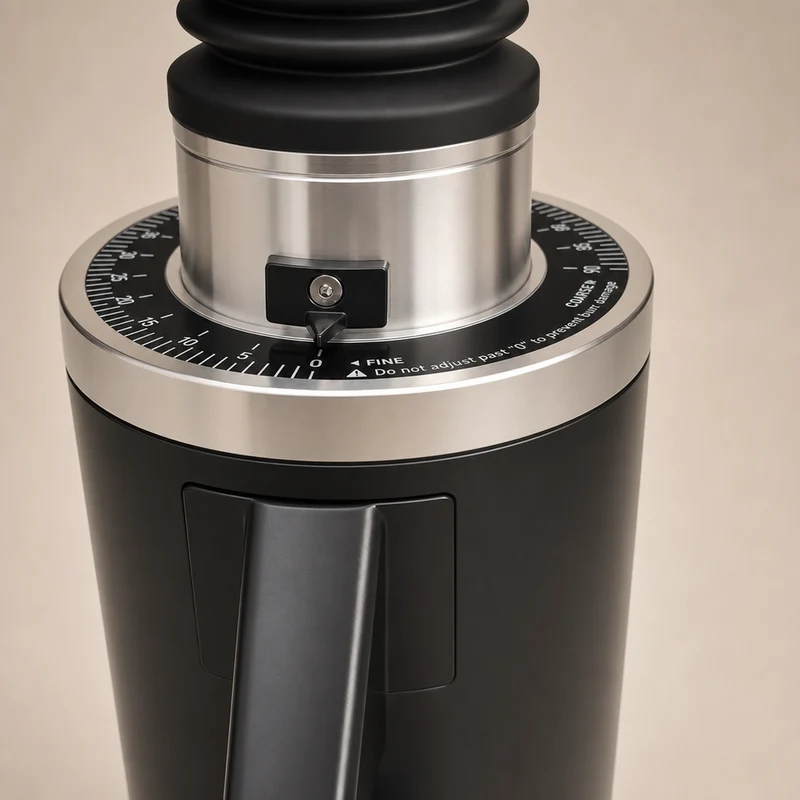 ROASTLY DF54 Red Ti Gen 4 – Single Dose Mühle, Schwarz