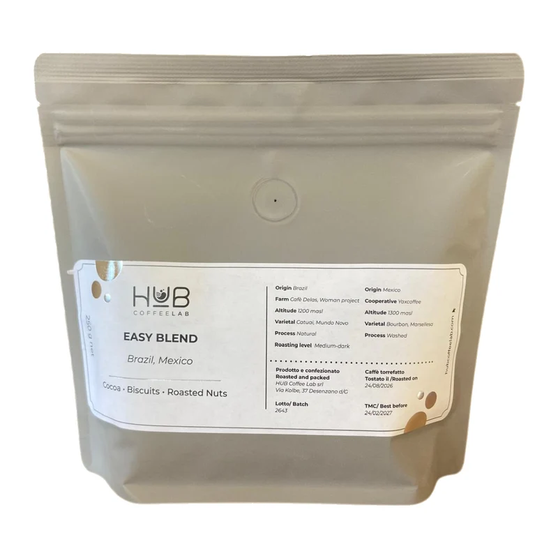 HUB Coffee Lab Easy Blend – Espressobohnen Kakao, Gebäck, Nuss