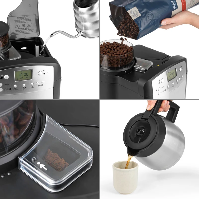 Fresh-Aroma-Perfect Filterkaffeemaschine mit Mahlwerk - Thermo