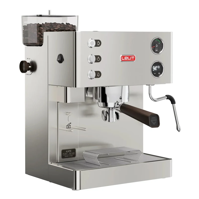 Lelit Kate PL82T – Siebträgermaschine mit Mühle und OLED-Steuerung