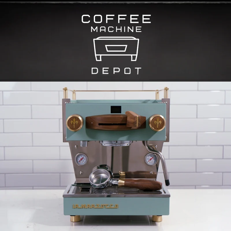La Marzocco Linea Mini R - Soft Antique Green w/ Walnut & Brass