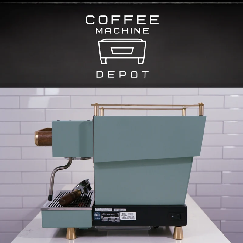 La Marzocco Linea Mini R - Soft Antique Green w/ Walnut & Brass