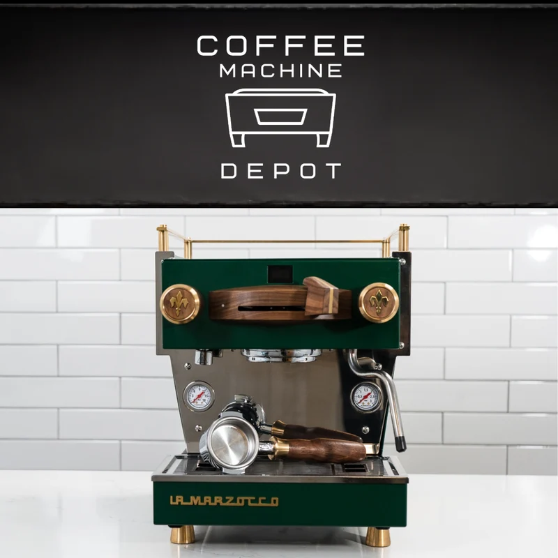 La Marzocco - Linea Mini R- Custom Hunter Green with Walnut & Brass Home Espresso Machine