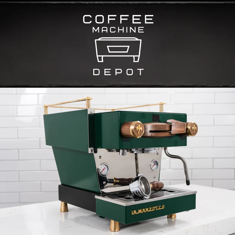 La Marzocco - Linea Mini R- Custom Hunter Green with Walnut & Brass Home Espresso Machine