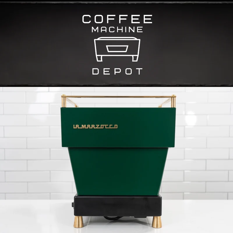 La Marzocco - Linea Mini R- Custom Hunter Green with Walnut & Brass Home Espresso Machine