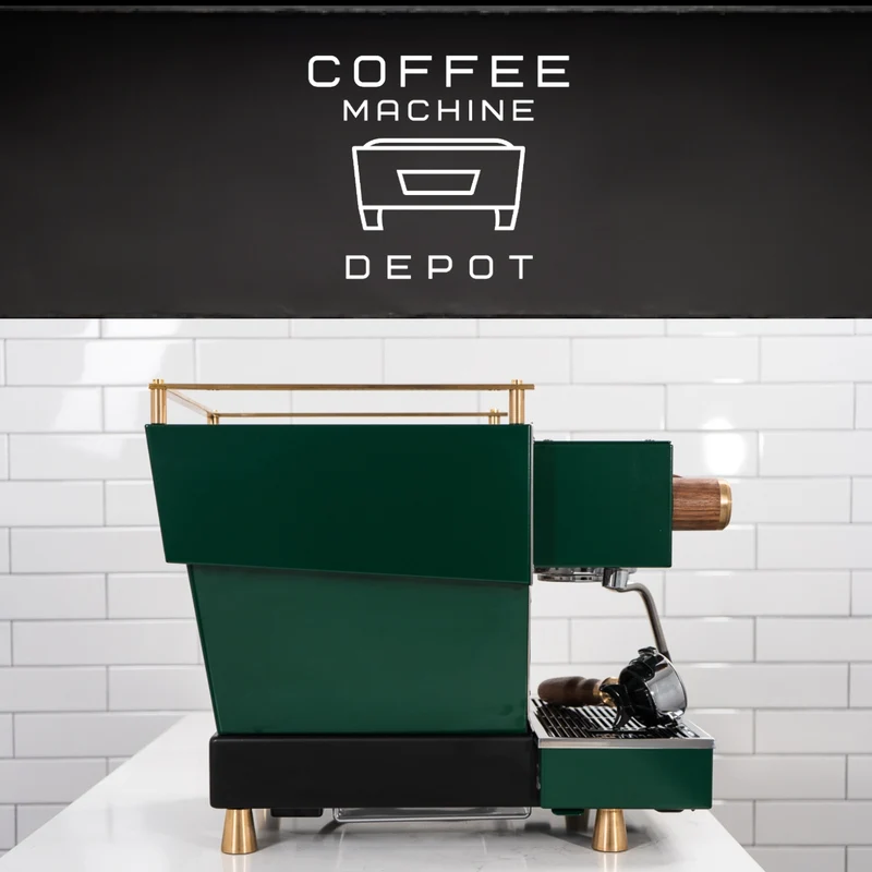 La Marzocco - Linea Mini R- Custom Hunter Green with Walnut & Brass Home Espresso Machine