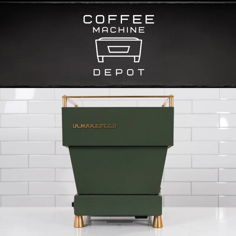 La Marzocco - Linea Mini R- Custom Matte Military Green with Dark Wood & Brass Home Espresso Machine