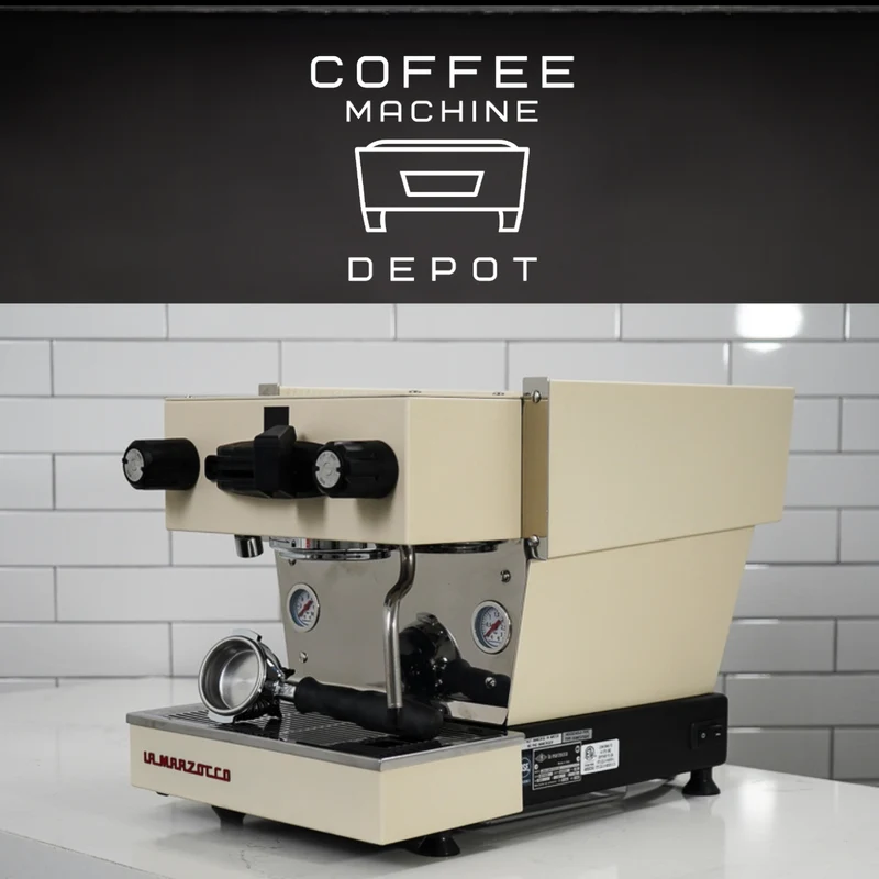 La Marzocco - Linea Mini-R Home Espresso Machine - Custom Beige & Red Logo