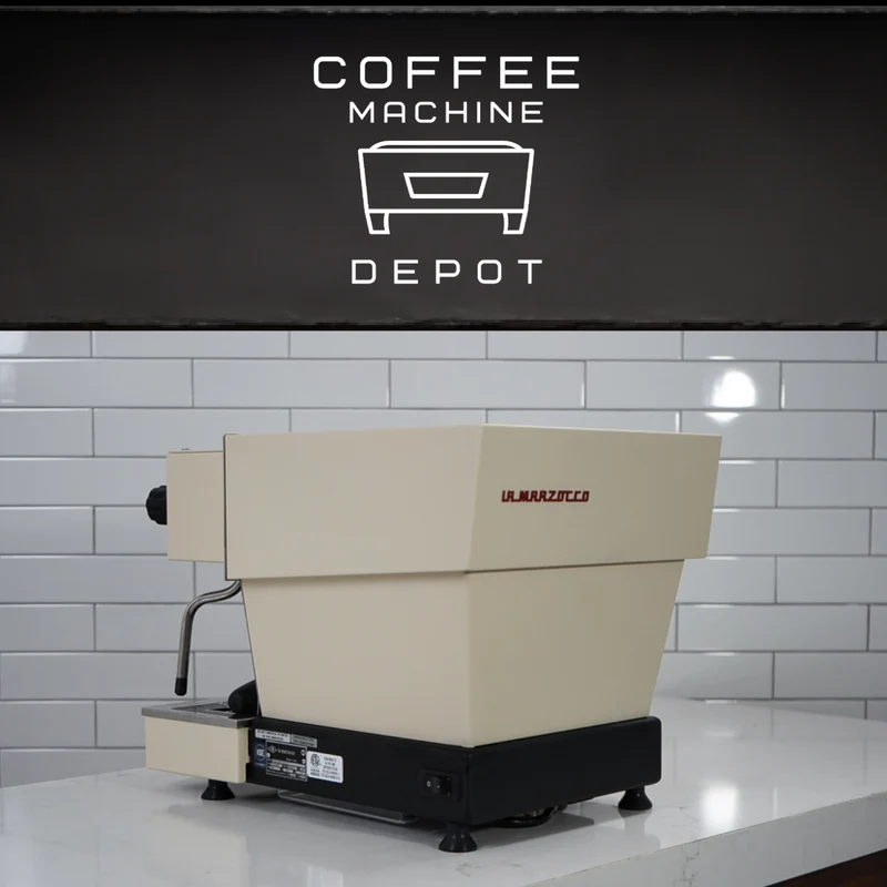 La Marzocco - Linea Mini-R Home Espresso Machine - Custom Beige & Red Logo