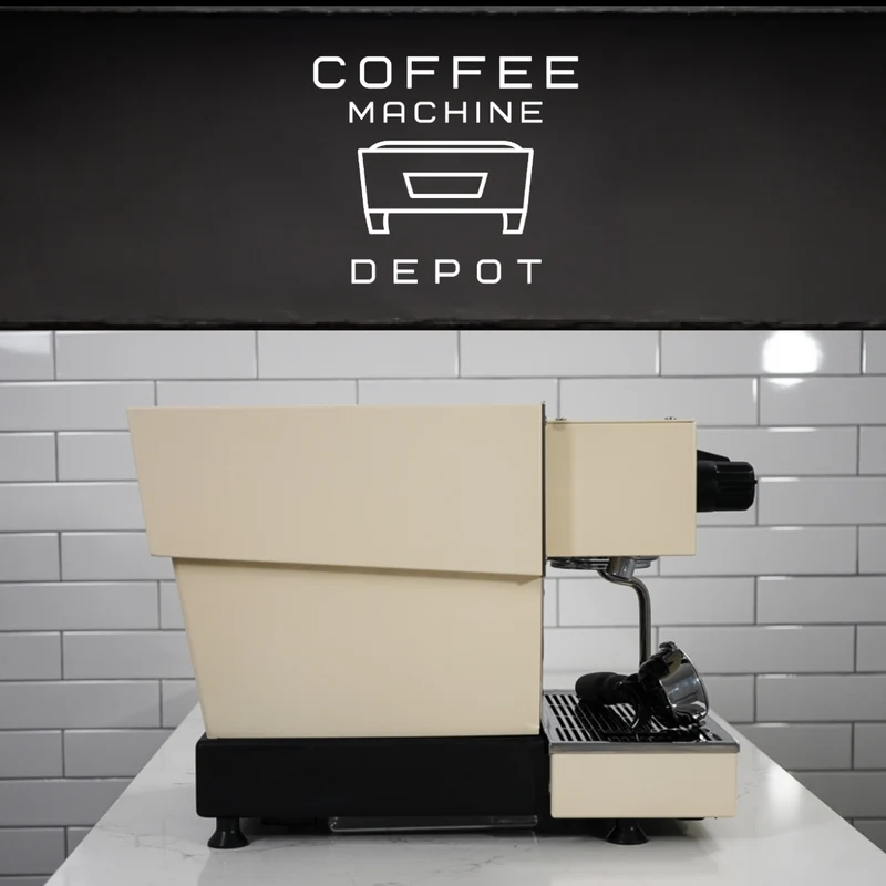 La Marzocco - Linea Mini-R Home Espresso Machine - Custom Beige & Red Logo