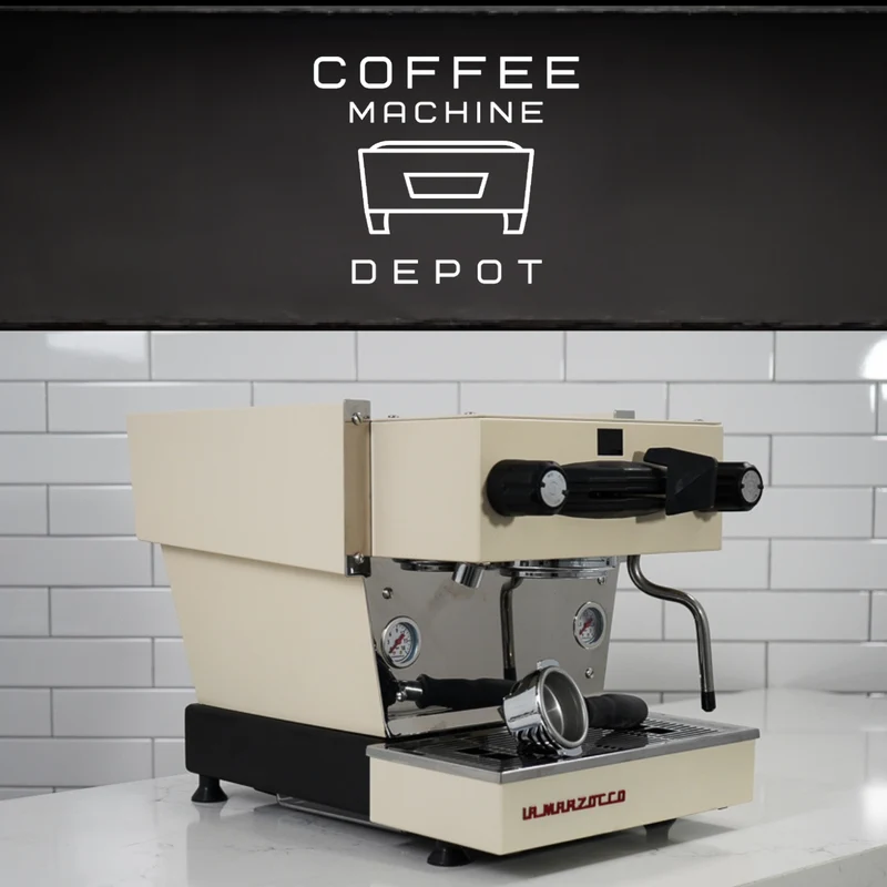 La Marzocco - Linea Mini-R Home Espresso Machine - Custom Beige & Red Logo