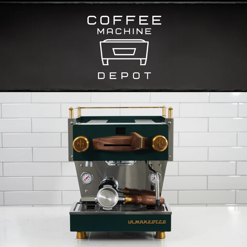 La Marzocco - Linea Mini R - Fully Custom Dark Forest Green with Brass & Wood