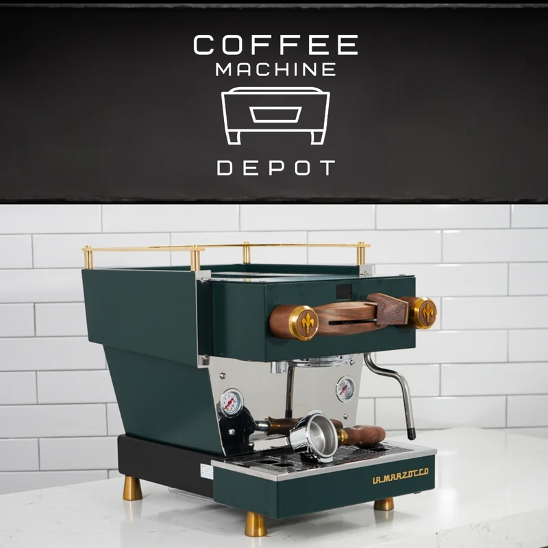 La Marzocco - Linea Mini R - Fully Custom Dark Forest Green with Brass & Wood