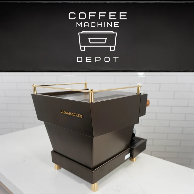 La Marzocco - Linea Mini R- Custom Metallic Bronze with Zebra Wood & Brass Home Espresso Machine