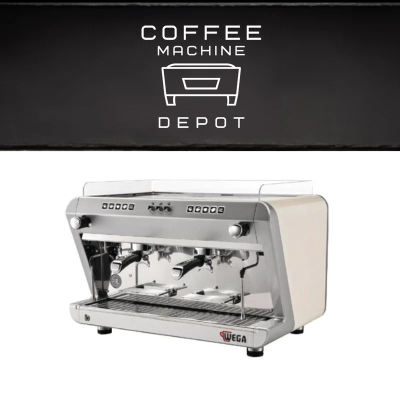 Wega IO 2 Group with Fiorenzato F64 E Bundle Package - White