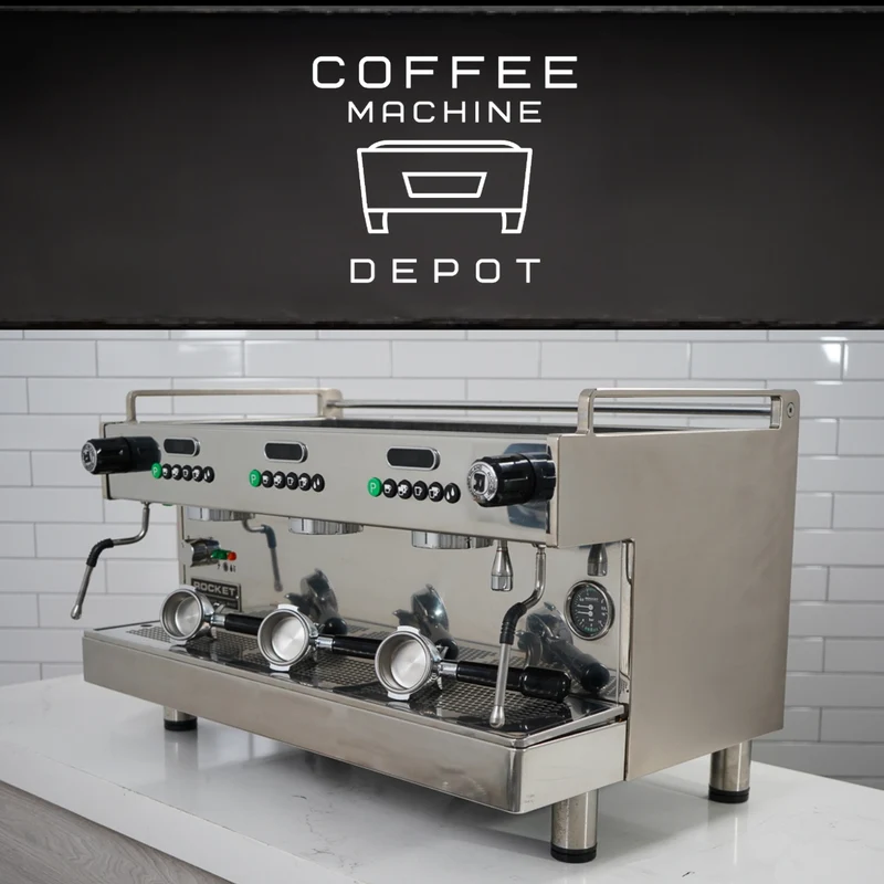 Rocket Boxer AV - 3 group with Shot Timer Commercial Espresso Machine