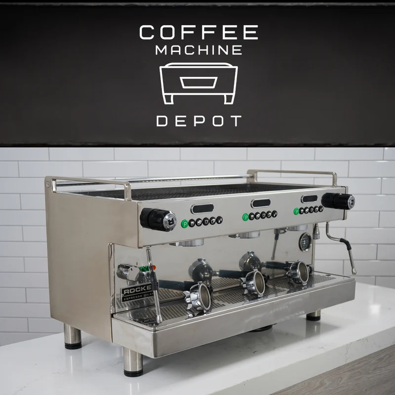 Rocket Boxer AV - 3 group with Shot Timer Commercial Espresso Machine