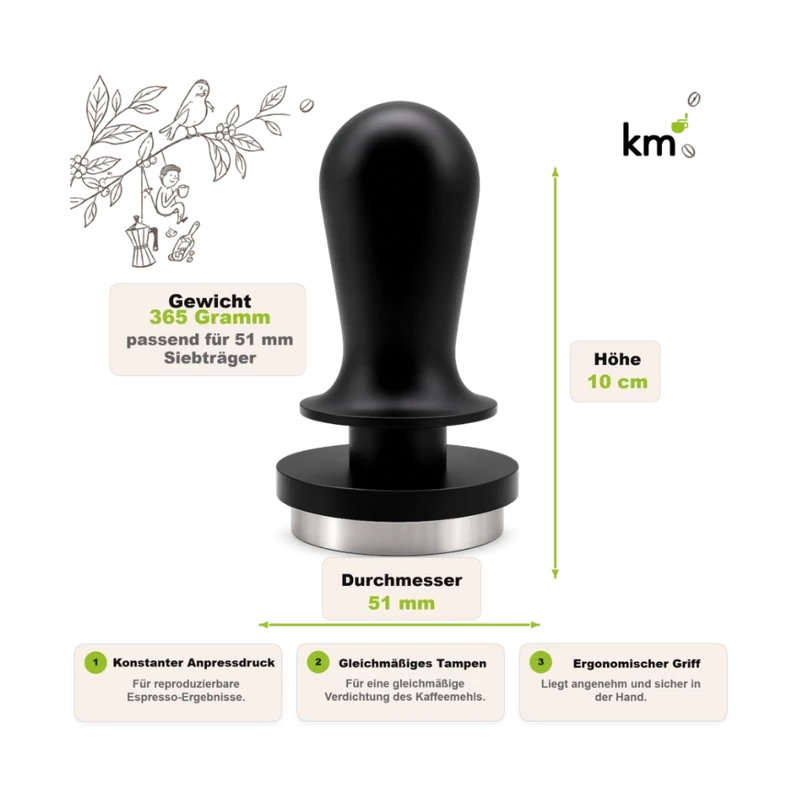 KM Tamper druckregulierend 51 mm