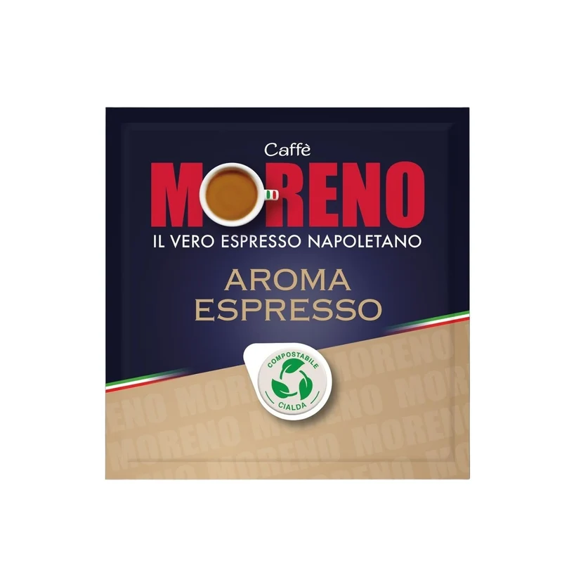 Caffè MORENO AROMA ESPRESSO 44mm ESE System Kaffee Pads 150 Stück a 7 g