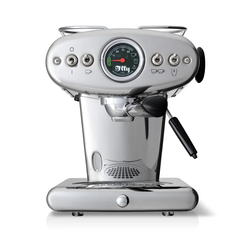 illy X1 Anniversary Edelstahl - Maschine für gemahlenen Kaffee und E.S.E.-Pads