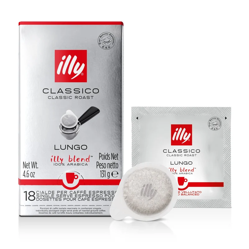 illy Classico Lungo 44mm ESE Pads 18 Stück je 7g
