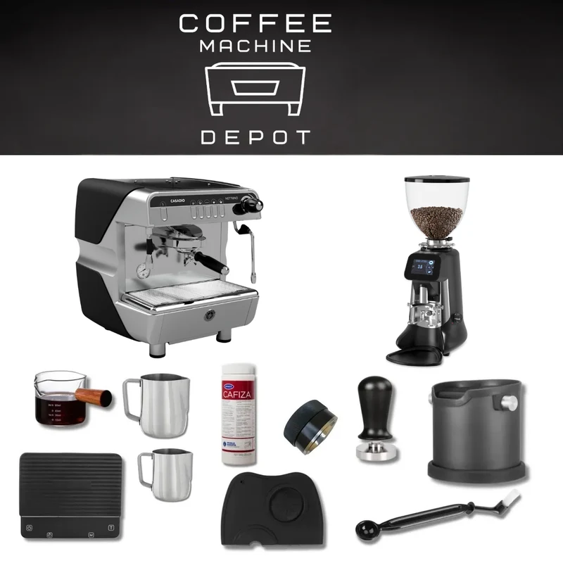 Casadio Nettuno 1 Group with HeyCafe Buddy (Black) Bundle Package