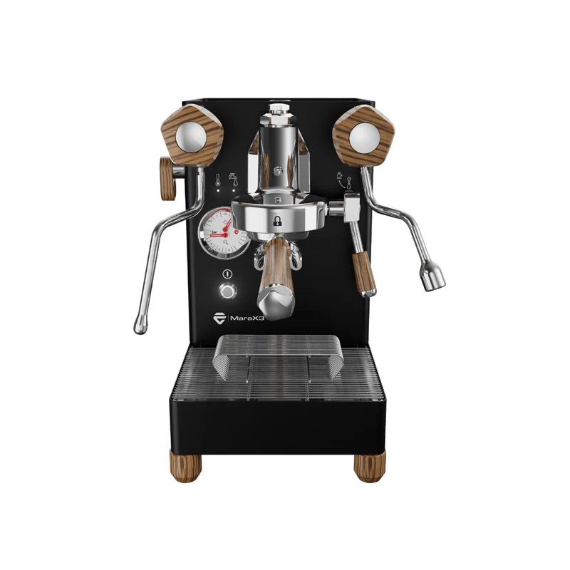 Lelit MaraX3 1 Group Home Espresso Machine (Black/Wood)