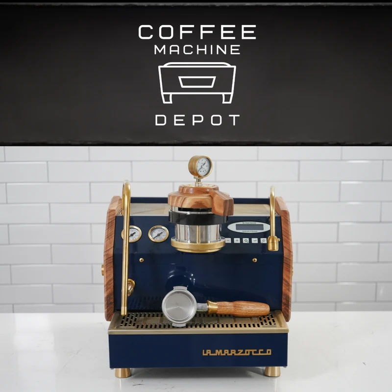 La Marzocco GS3 1 Group MP Espresso Machine- Custom Navy & Oak