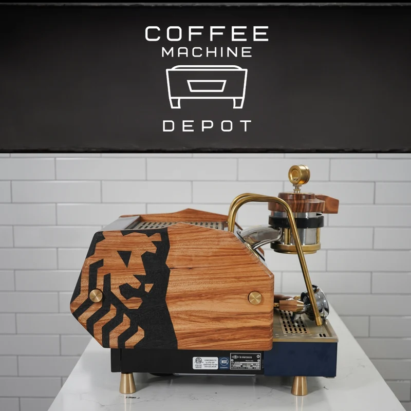 La Marzocco GS3 1 Group MP Espresso Machine- Custom Navy & Oak