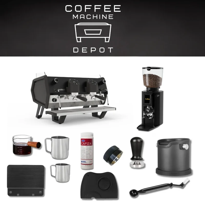 Sanremo D8 2 Group with Anfim Luna Bundle Package - Total Black