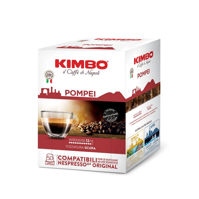 Kimbo Pompei Kapseln 50 Stück a 5,4g, Nespresso-kompatibel*
