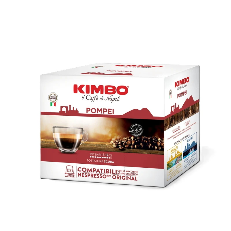 Kimbo Pompei Kapseln 100 Stück a 5,4g, Nespresso-kompatibel*