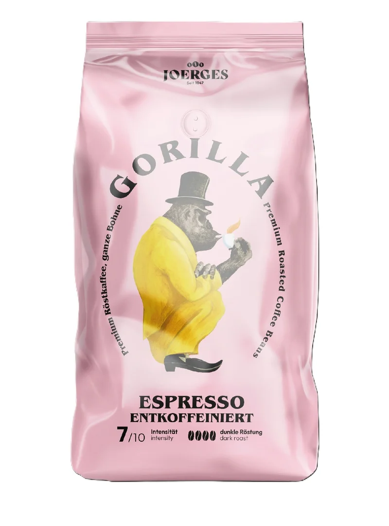 Gorilla Espresso Entkoffeiniert 1kg Bohnen