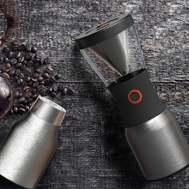 Asobu - Cold Brew Kaffeebereiter Silber