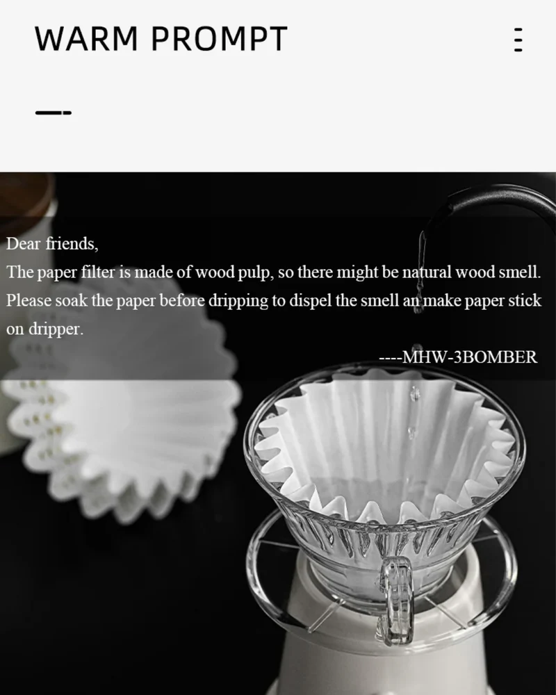 Cake-Shaped Coffee Filter Paper By MHW-3BOMBER