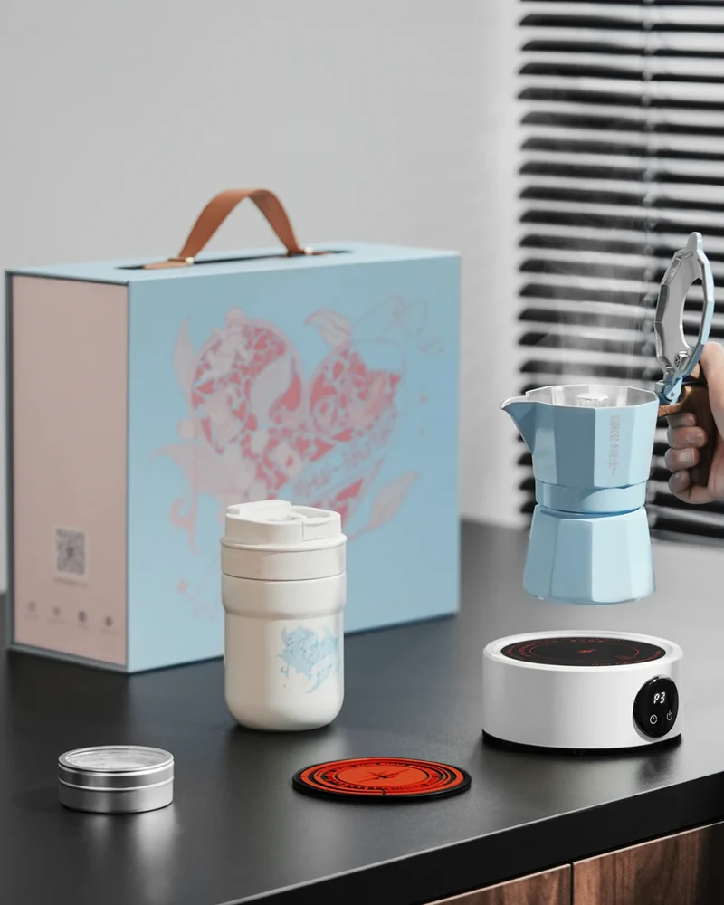 MHW-3BOMBER Flipped Moka Pot Gift Box – 5-Piece Set | (UK Version Available)