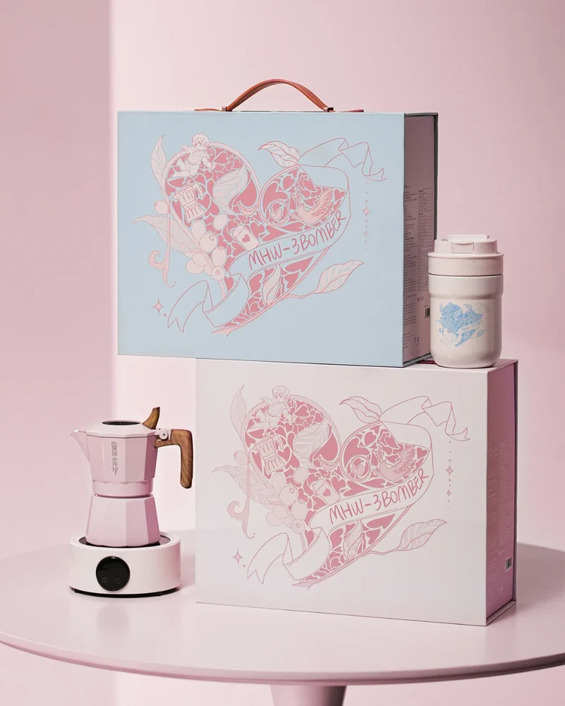 MHW-3BOMBER Flipped Moka Pot Gift Box – 5-Piece Set | (UK Version Available)