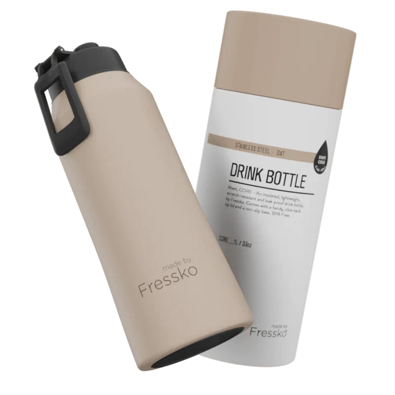 Fressko Core Bottle – 1L / 34oz – Stainless Steel