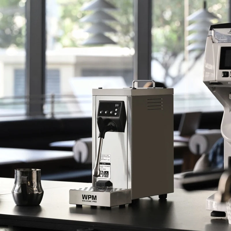 WPM MS-130T Automatischer Milchaufschäumer Silber – Milchschaum auf Knopfdruck