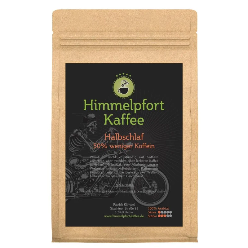 Halbschlaf - 50% weniger Koffein