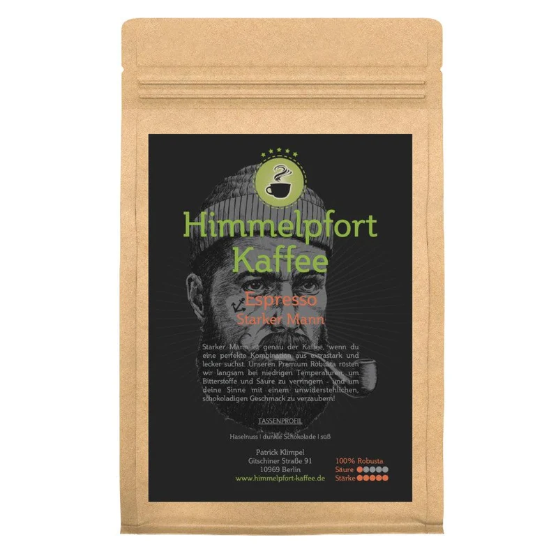 Espresso Starker Mann - 100% Robusta - starker Espresso
