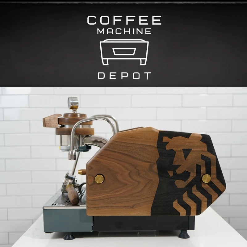 La Marzocco GS3 1 Group MP Espresso Machine- Custom Charcoal & Walnut