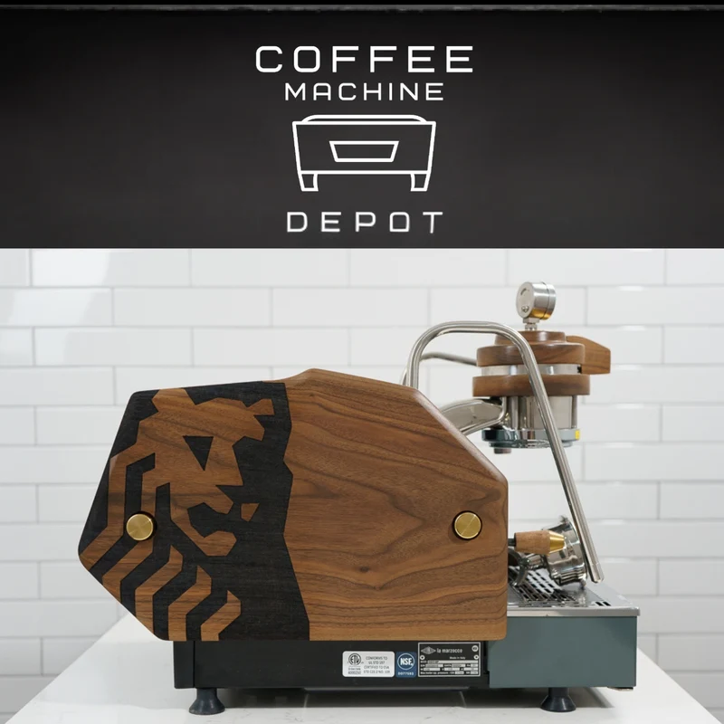 La Marzocco GS3 1 Group MP Espresso Machine- Custom Charcoal & Walnut