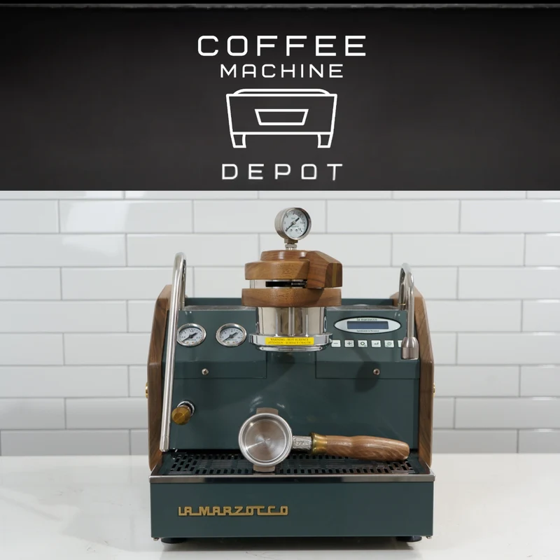 La Marzocco GS3 1 Group MP Espresso Machine- Custom Charcoal & Walnut